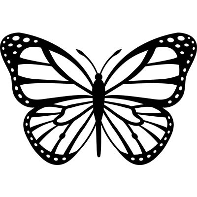 Nice Black and Yellow Butterfly Design Water Transfer Temporary Tattoo(fake Tattoo) Stickers NO.11073